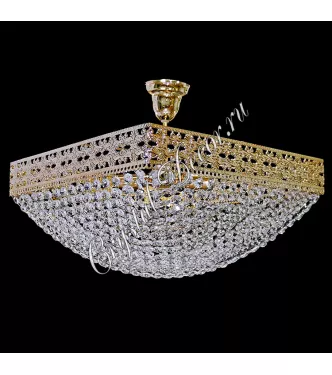 Люстра хрустальная Квадрат Италия 18 "Сетка"
